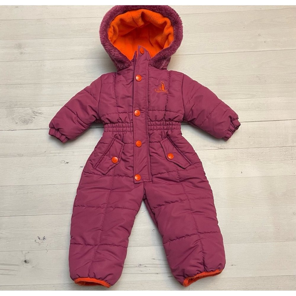 Rugged Bear girls pink snowsuit bunting‎ 6-9 months